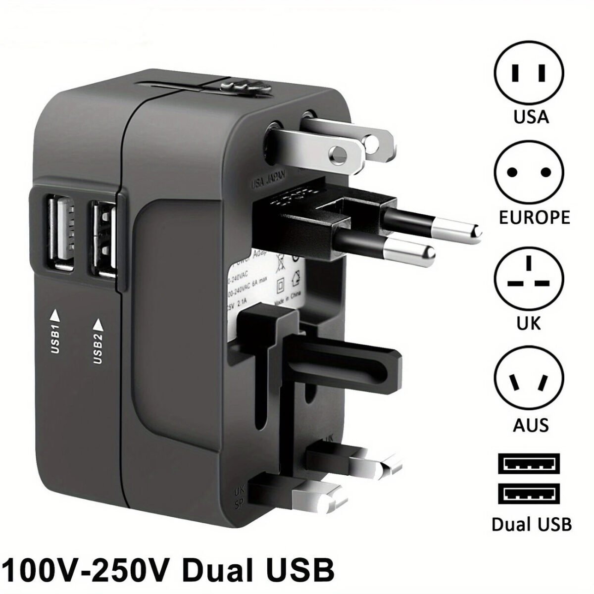 Port World Travel AC Power Charger Adapter2