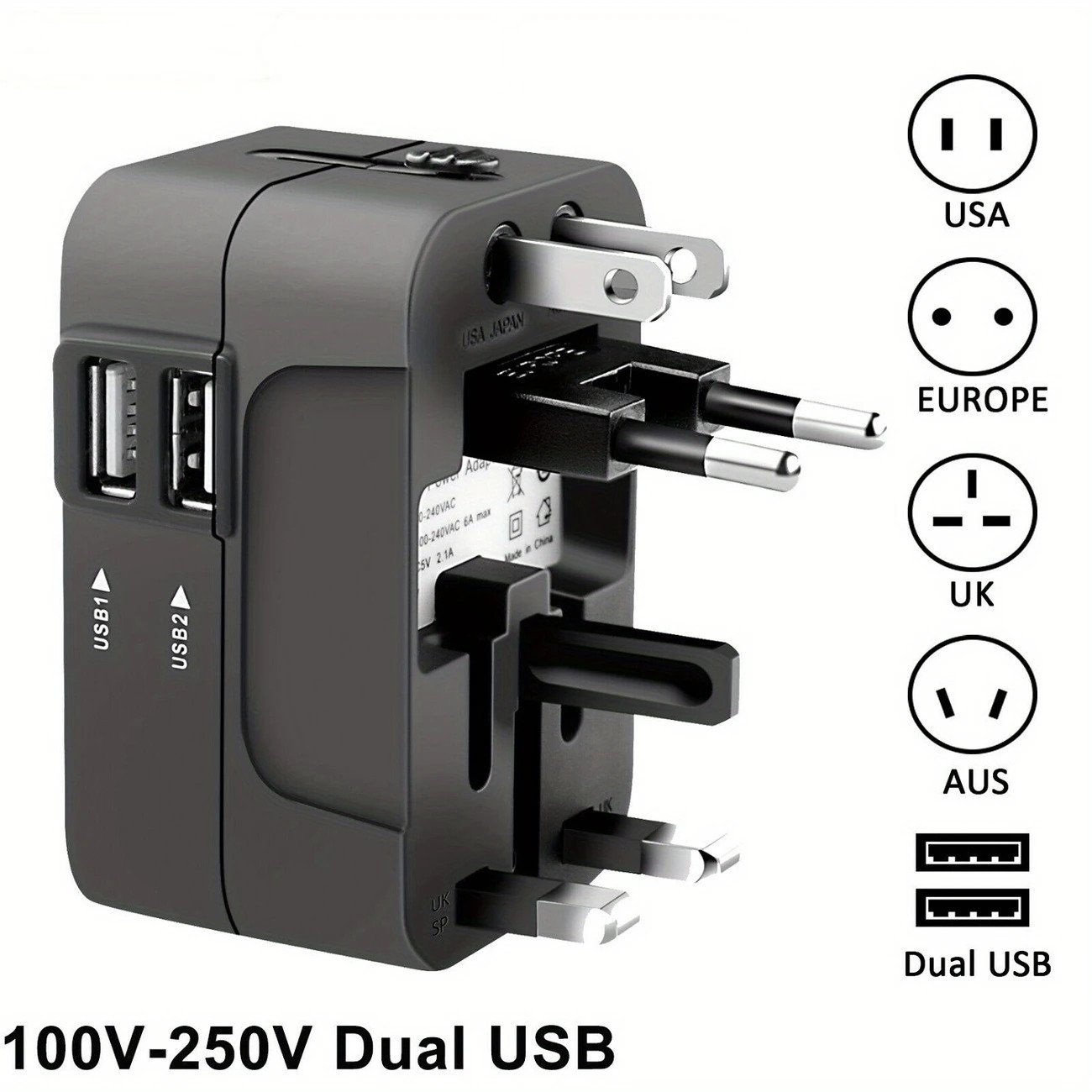 Port World Travel AC Power Charger Adapter2