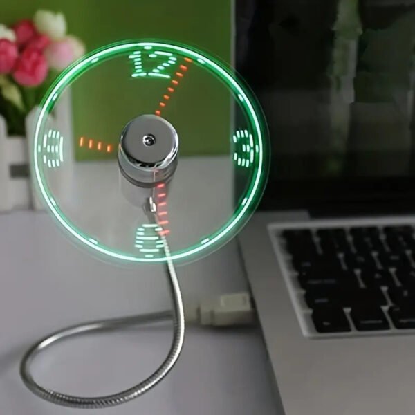 Portable Cooling Fan For Clock And Laptop Computers