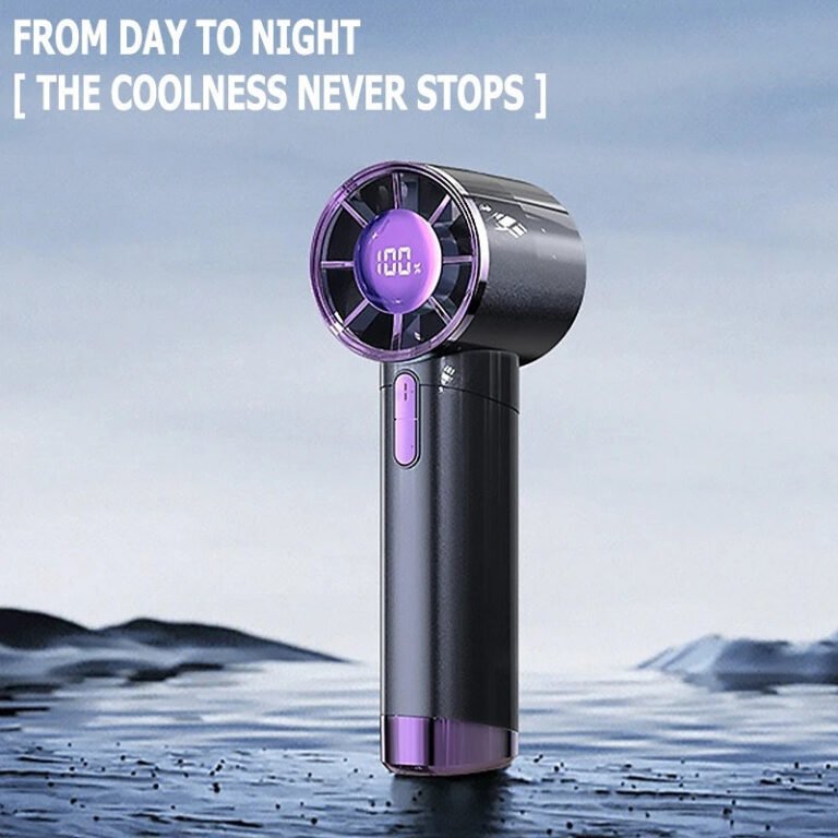 Portable Handheld Fan with 100 Speed Settings