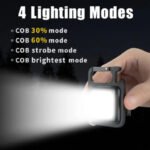 Portable Multi functional Flashlight Key chain Light