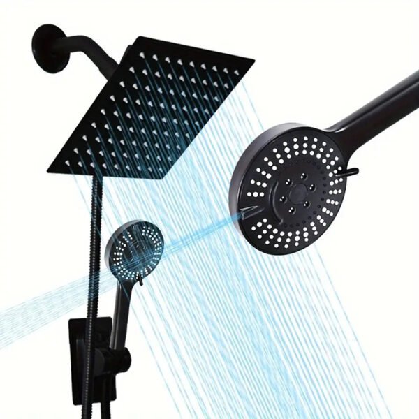 Pressure Square Rain Shower Head Set