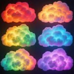 RGB Bed Frame Cloud Light