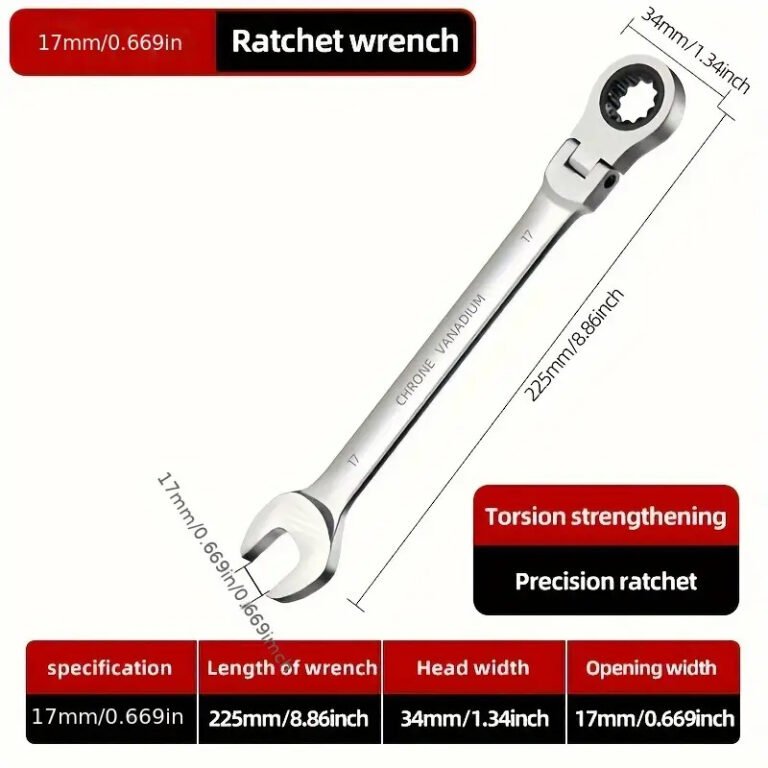 Ratchet Wrench Set with Rotatable