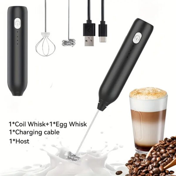Rechargeable Handheld Electric Blender Coffee