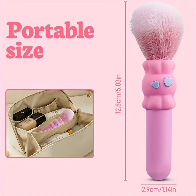 Rechargeable Makeup Brush with Soft Pink Bristles2
