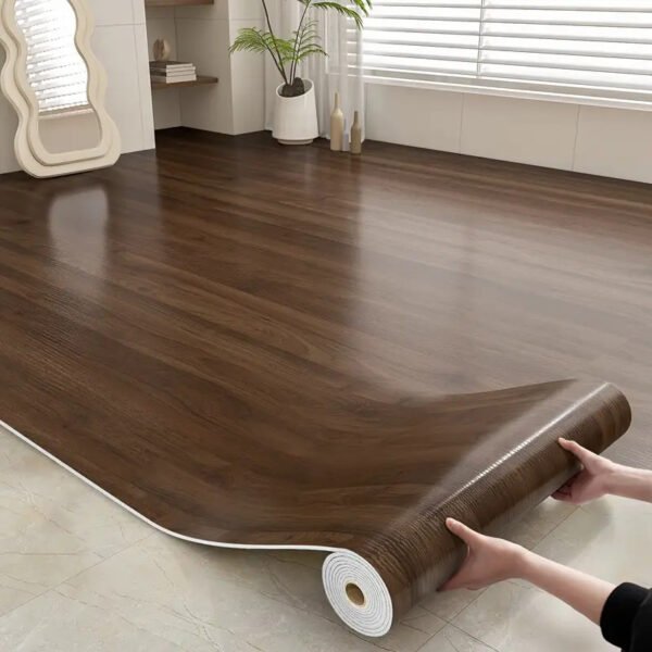 Retro Wood Grain Floor Sticker
