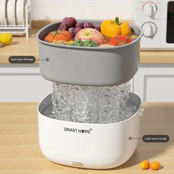 Smart Home Fruit and Vegetable Cleaning Basket