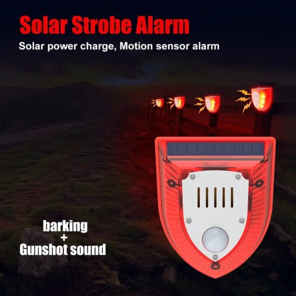 Solar Security Alarm with Dog Barking