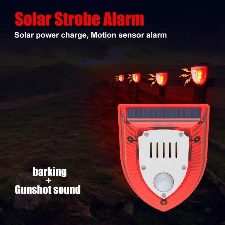 Solar Security Alarm with Dog Barking