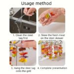 Steel Grill Skewers DIY Meat