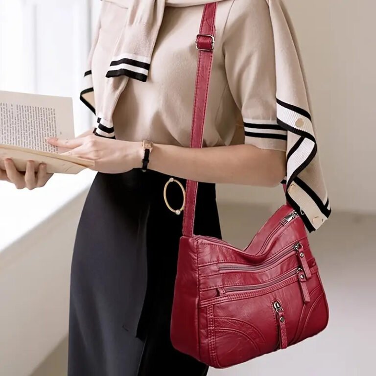 Stylish Red Crossbody Bag