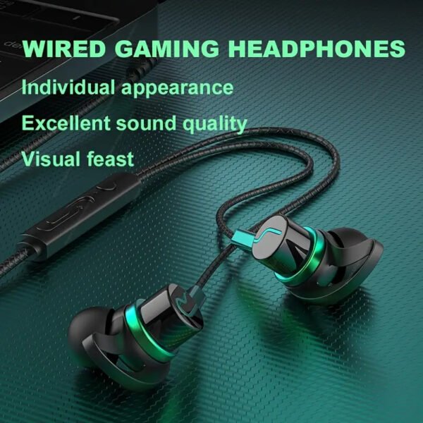 Type C In Ear Wired Gaming Headphones