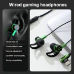 Type C In Ear Wired Gaming Headphones