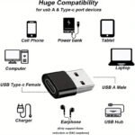 USB Male to USB C Adapter