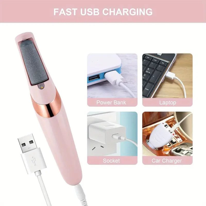 USB Rechargeable Electric Foot Grinder Callus Remover3