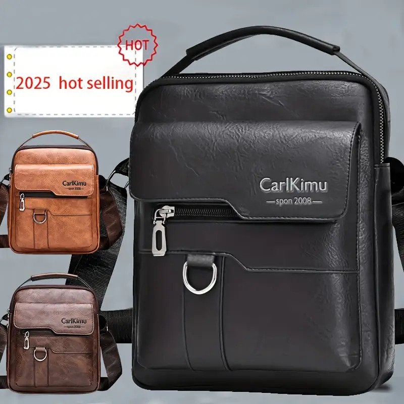 Unisex Retro Vertical Crossbody Bag