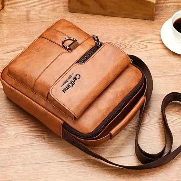 Unisex Retro Vertical Crossbody Bag