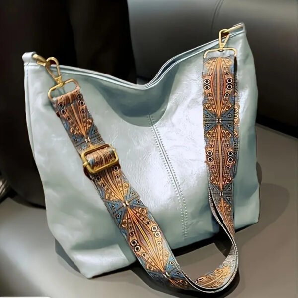 Vintage Inspired Large Capacity Crossbody Bag