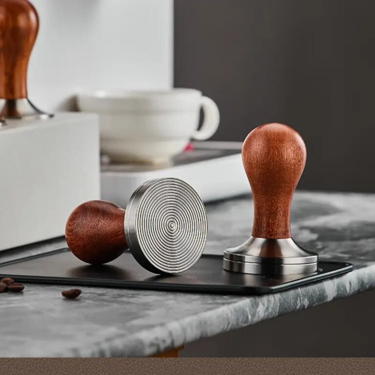 Walnut Wooden Handle Coffee Machine