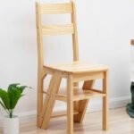Wood Stair Ladder Stool