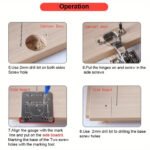 Woodworking Hole Opener Punch Auxiliary Tool