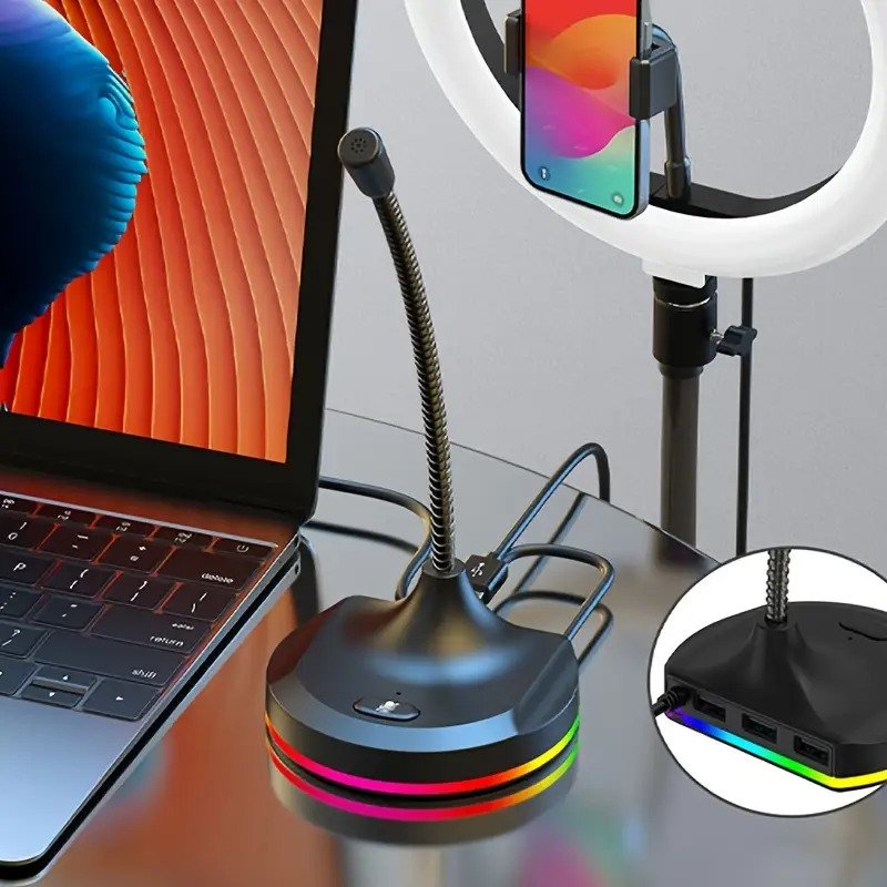 1 USB Computer Microphone RGB Dazzle