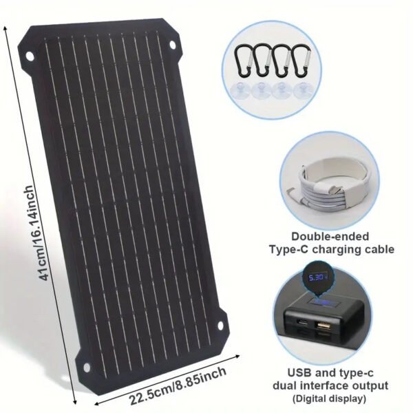 1pc Portable Solar Panel Charger