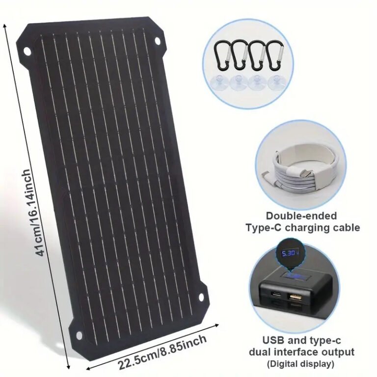 1pc Portable Solar Panel Charger