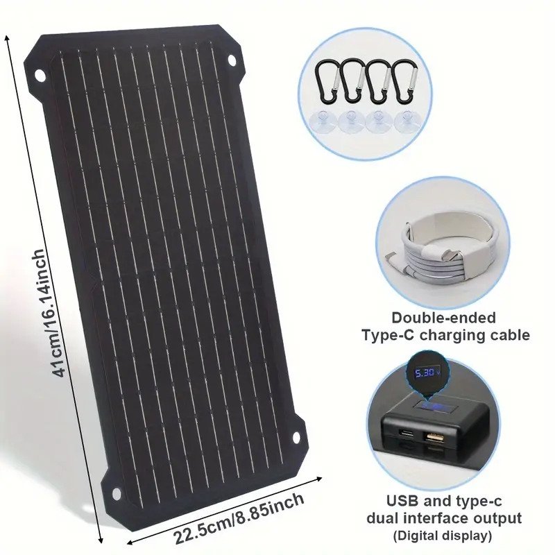 1pc Portable Solar Panel Charger