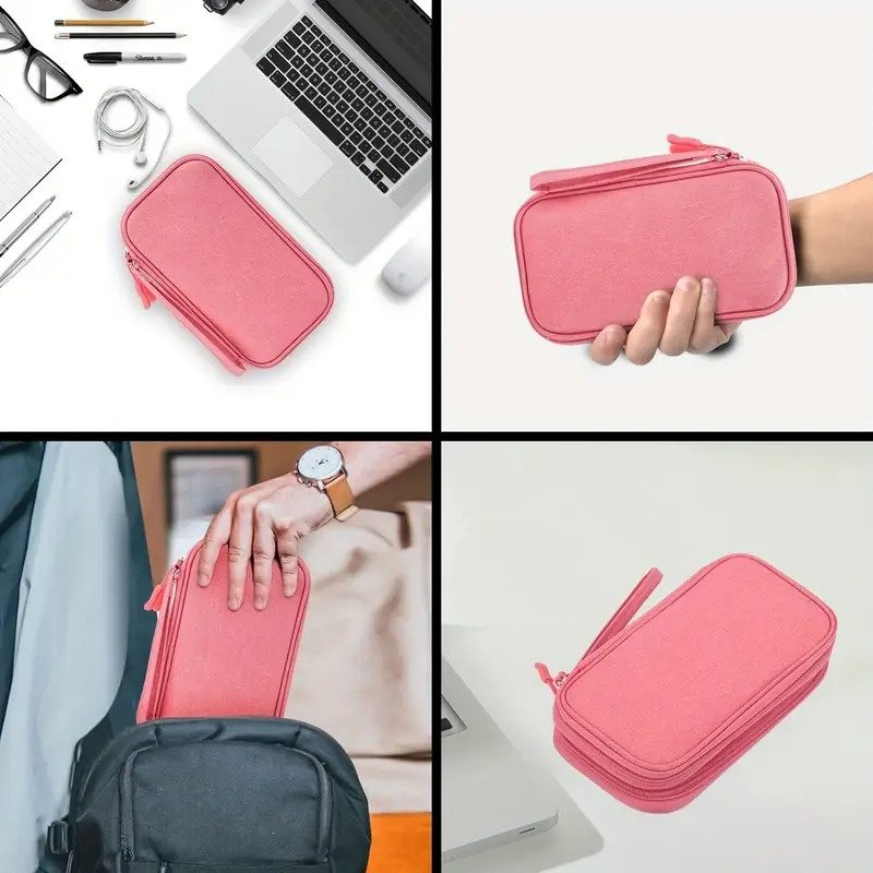 1pc Portable Tech Organizer Pouch1