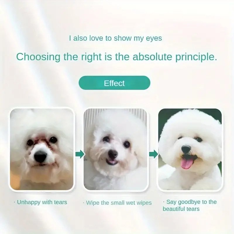 200pcs Gentle Pet Eye Wipes for Cats
