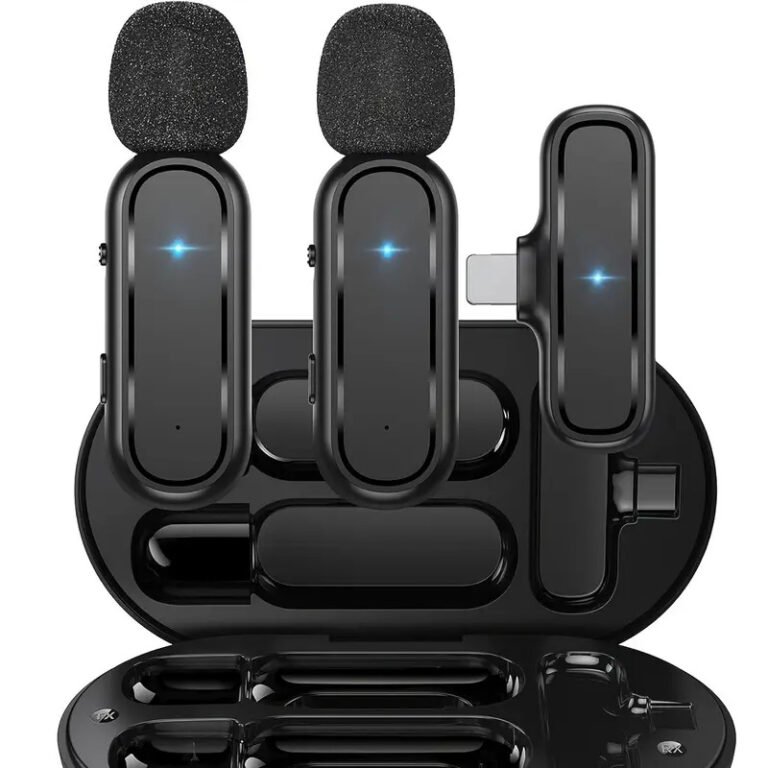 2pcs Professional Wireless Tie Microphone