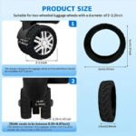 8pcs Silicone Luggage Wheel Covers