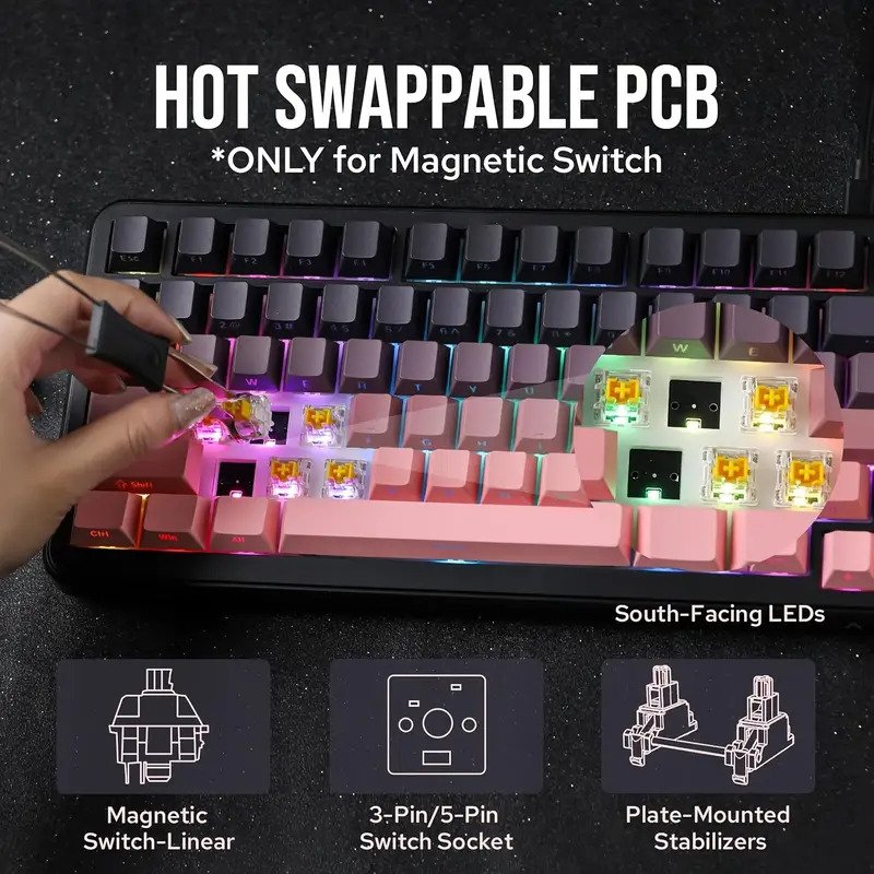 AK820MAX HE Wired Gaming Keyboard