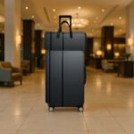 Black Striped Pattern Printed Luggage Set