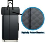 Black Striped Pattern Printed Luggage Set