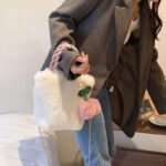 Cherry Plush Faux Fur Tote Bag