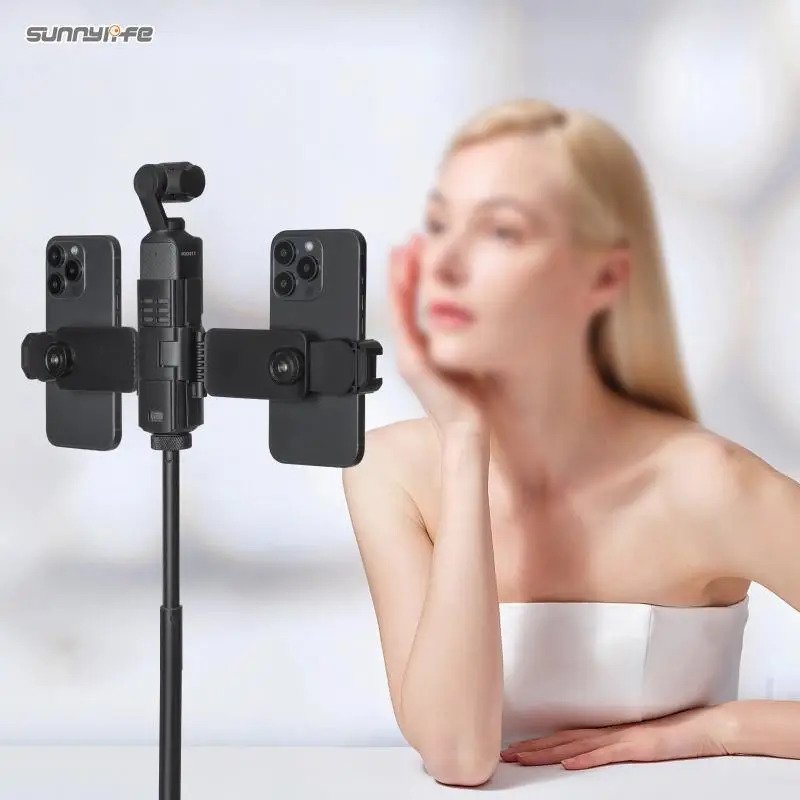 Dual Phone Mount Live Streaming Video Stand