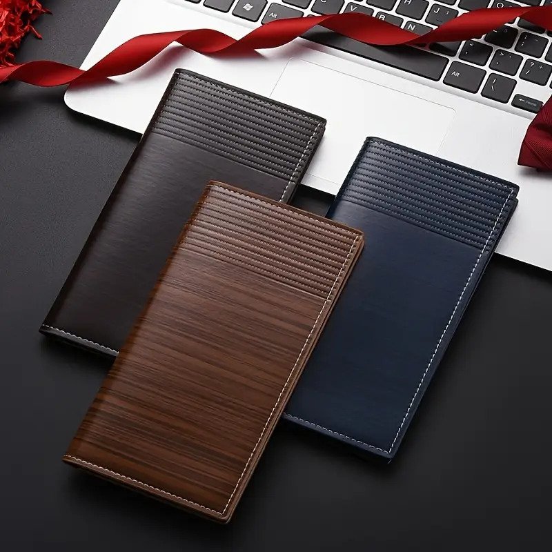 Elegant Men Faux Leather Wallet