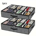 Gray Non Woven Shoe Storage Box