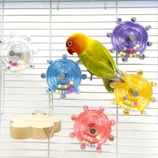 Interactive Rotating Bird Chew Toy