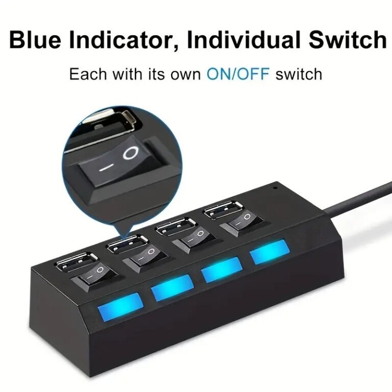 Multi Port USB Splitter Hub with Independent Power