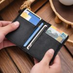 Slim Faux Leather ID and Card Holder