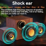 Solid Wood Computer Speaker System