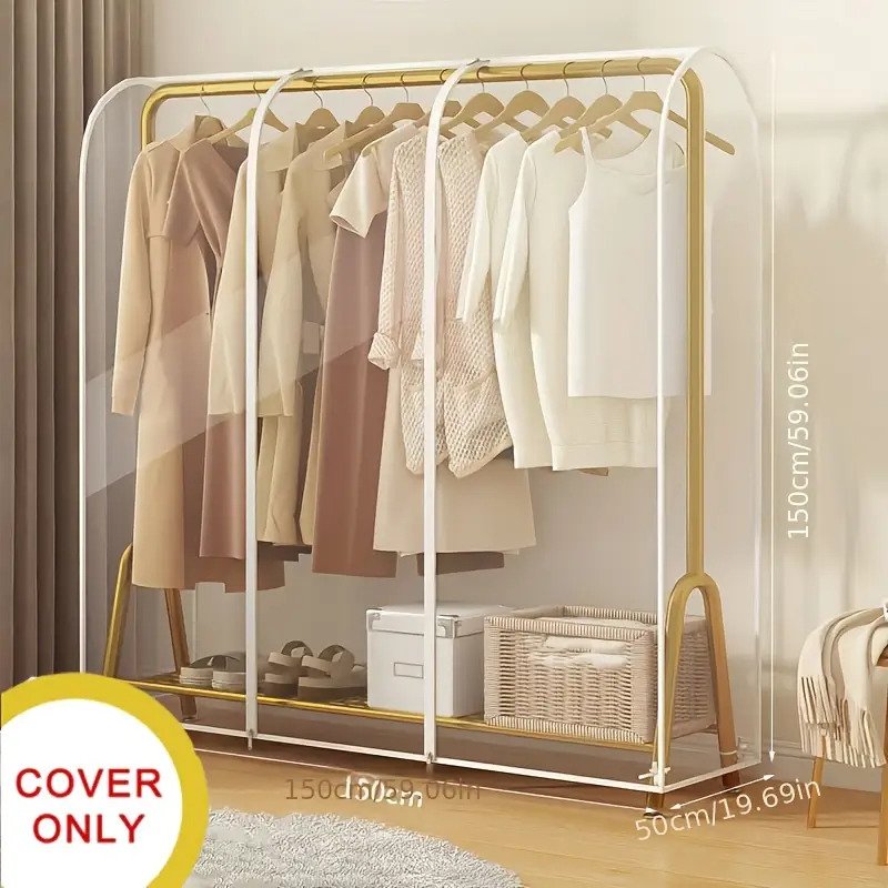Transparency Clothes Hanger Dust Cover