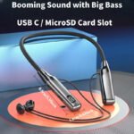 Wireless Neckband Headphones With Display